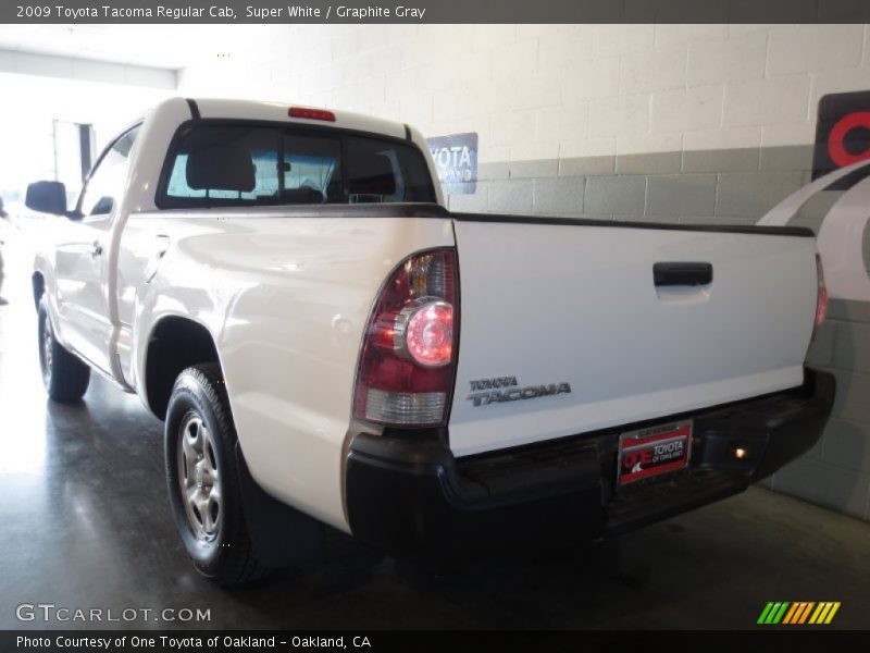 Super White / Graphite Gray 2009 Toyota Tacoma Regular Cab