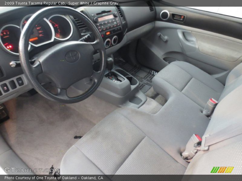 Super White / Graphite Gray 2009 Toyota Tacoma Regular Cab