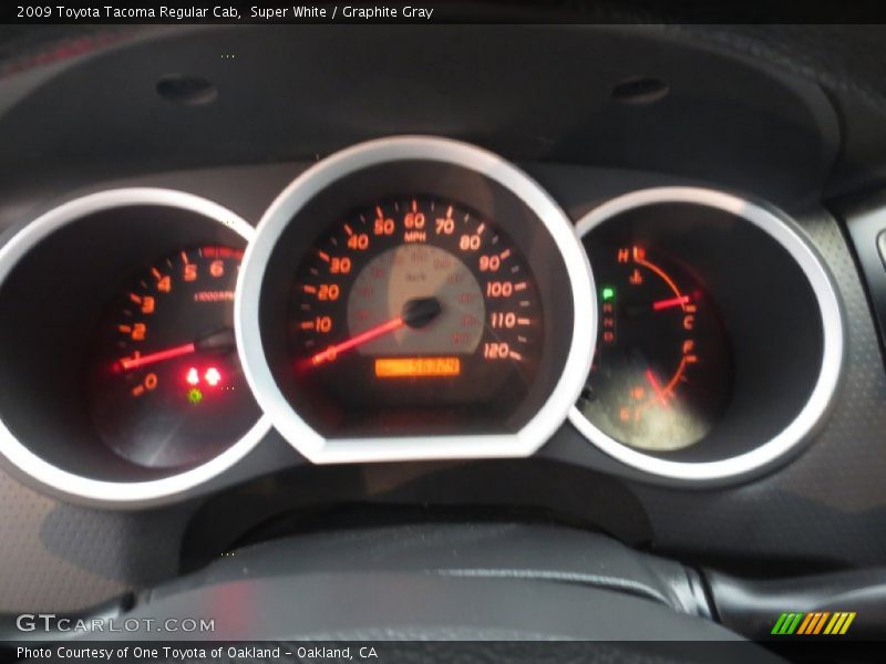Super White / Graphite Gray 2009 Toyota Tacoma Regular Cab