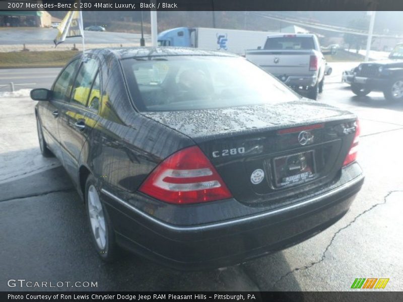 Black / Black 2007 Mercedes-Benz C 280 4Matic Luxury
