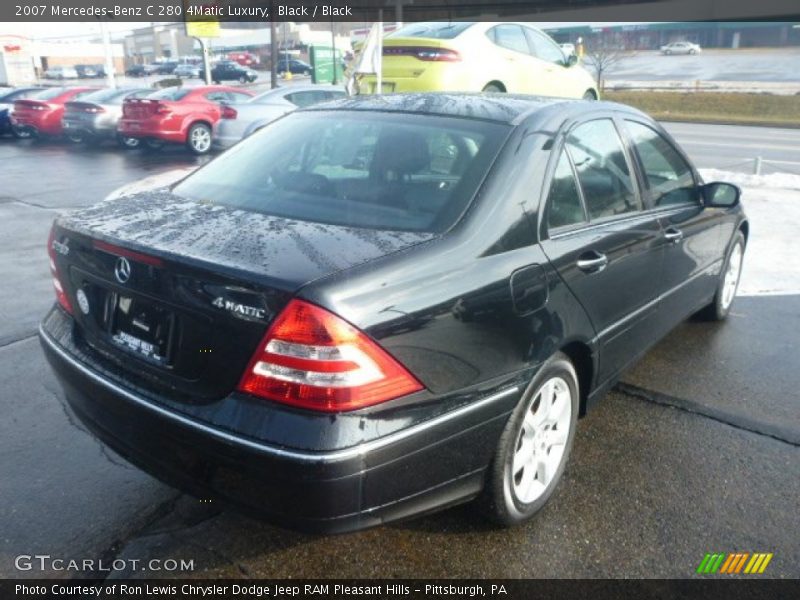 Black / Black 2007 Mercedes-Benz C 280 4Matic Luxury