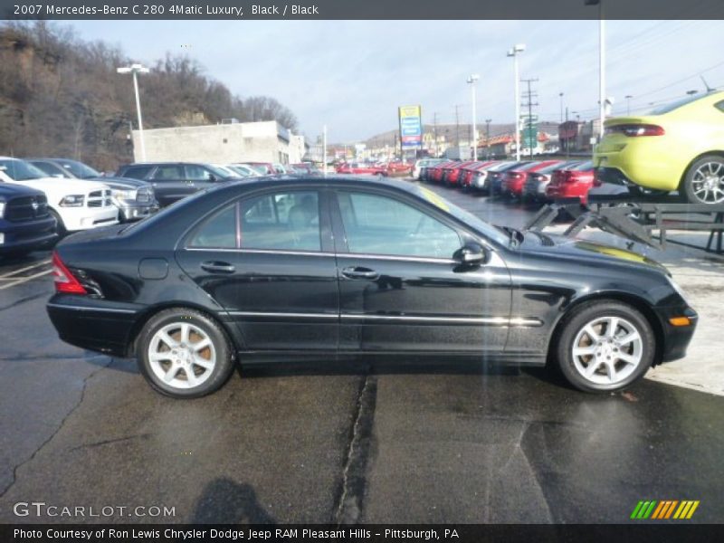 Black / Black 2007 Mercedes-Benz C 280 4Matic Luxury