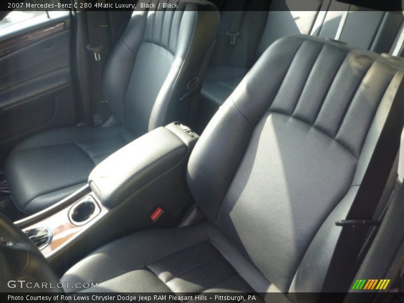 Black / Black 2007 Mercedes-Benz C 280 4Matic Luxury