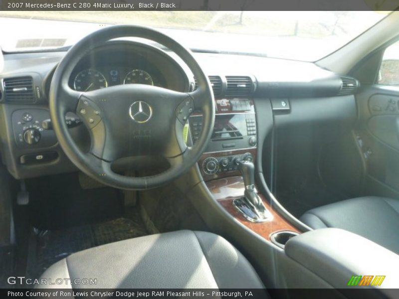 Black / Black 2007 Mercedes-Benz C 280 4Matic Luxury