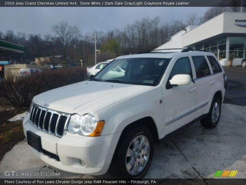 Stone White / Dark Slate Gray/Light Graystone Royale Leather 2009 Jeep Grand Cherokee Limited 4x4