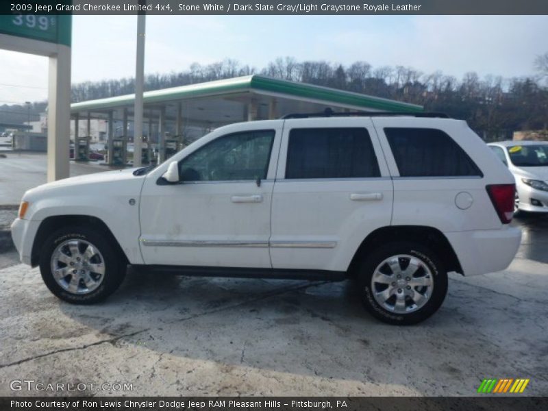 Stone White / Dark Slate Gray/Light Graystone Royale Leather 2009 Jeep Grand Cherokee Limited 4x4