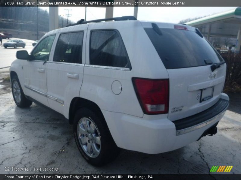 Stone White / Dark Slate Gray/Light Graystone Royale Leather 2009 Jeep Grand Cherokee Limited 4x4
