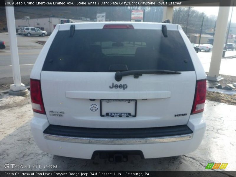 Stone White / Dark Slate Gray/Light Graystone Royale Leather 2009 Jeep Grand Cherokee Limited 4x4