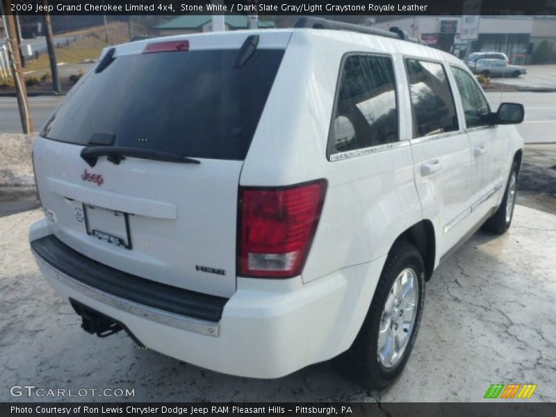 Stone White / Dark Slate Gray/Light Graystone Royale Leather 2009 Jeep Grand Cherokee Limited 4x4