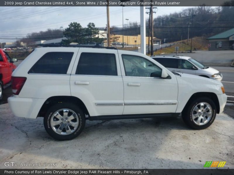Stone White / Dark Slate Gray/Light Graystone Royale Leather 2009 Jeep Grand Cherokee Limited 4x4