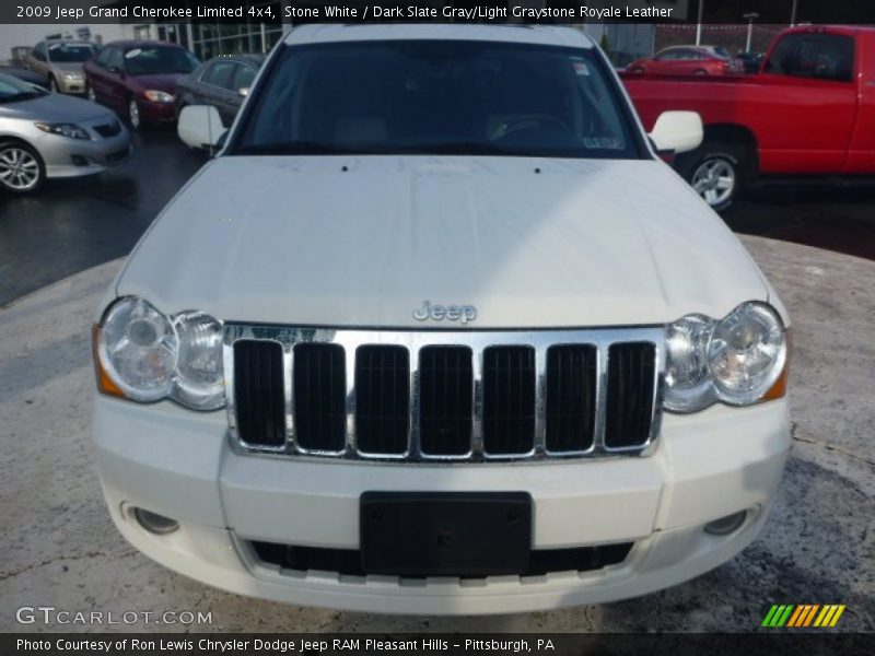 Stone White / Dark Slate Gray/Light Graystone Royale Leather 2009 Jeep Grand Cherokee Limited 4x4