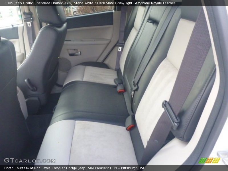 Stone White / Dark Slate Gray/Light Graystone Royale Leather 2009 Jeep Grand Cherokee Limited 4x4