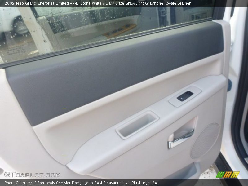Stone White / Dark Slate Gray/Light Graystone Royale Leather 2009 Jeep Grand Cherokee Limited 4x4