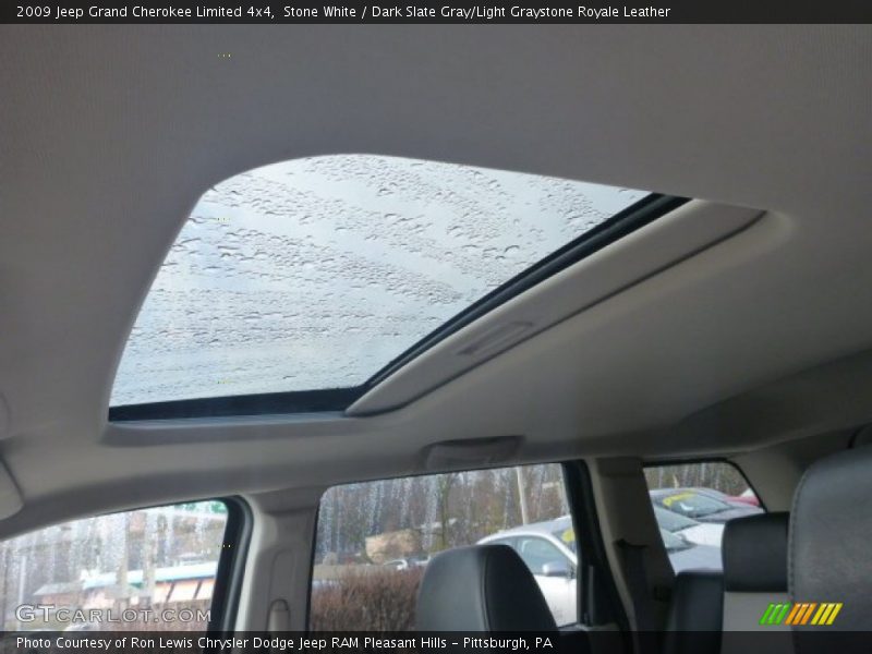 Stone White / Dark Slate Gray/Light Graystone Royale Leather 2009 Jeep Grand Cherokee Limited 4x4