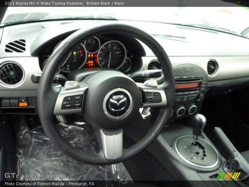 Brilliant Black / Black 2011 Mazda MX-5 Miata Touring Roadster