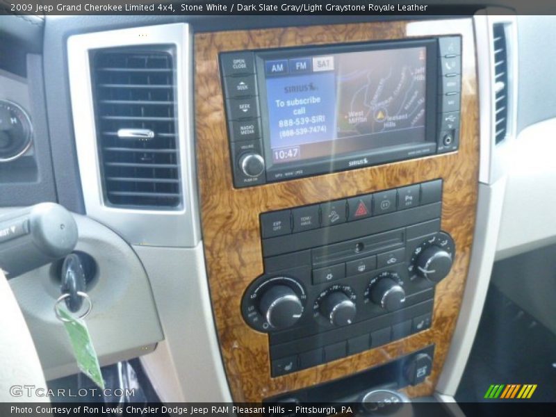 Stone White / Dark Slate Gray/Light Graystone Royale Leather 2009 Jeep Grand Cherokee Limited 4x4