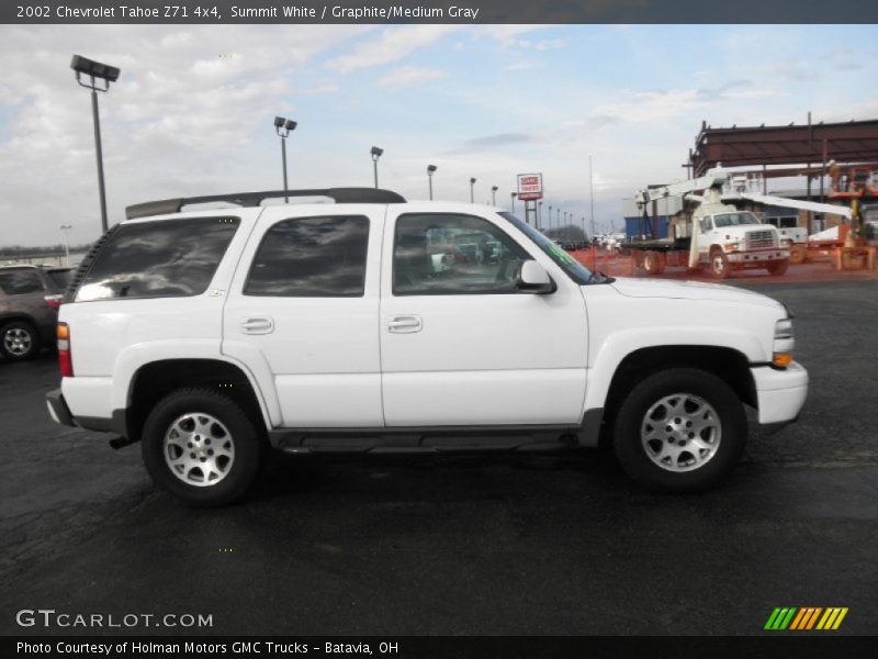 Summit White / Graphite/Medium Gray 2002 Chevrolet Tahoe Z71 4x4