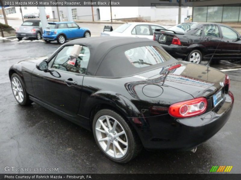 Brilliant Black / Black 2011 Mazda MX-5 Miata Touring Roadster