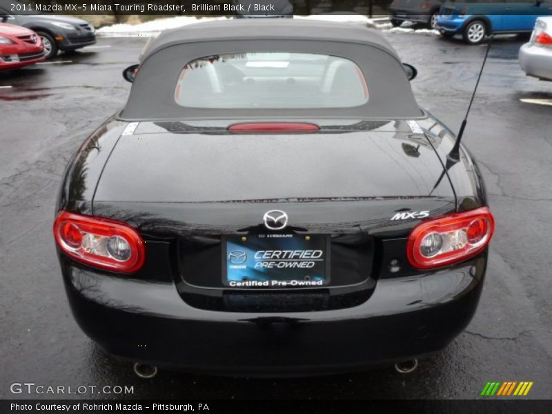 Brilliant Black / Black 2011 Mazda MX-5 Miata Touring Roadster