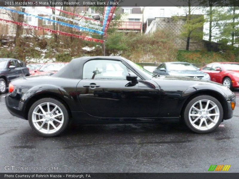 Brilliant Black / Black 2011 Mazda MX-5 Miata Touring Roadster