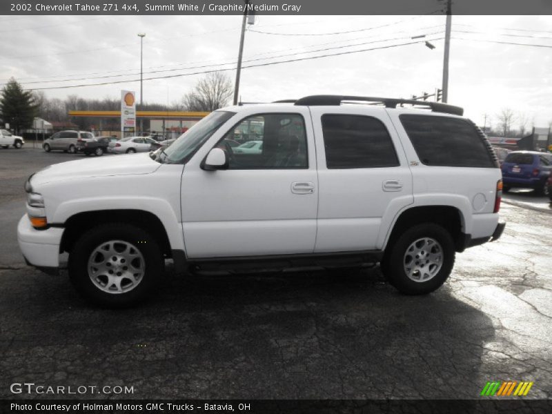 Summit White / Graphite/Medium Gray 2002 Chevrolet Tahoe Z71 4x4