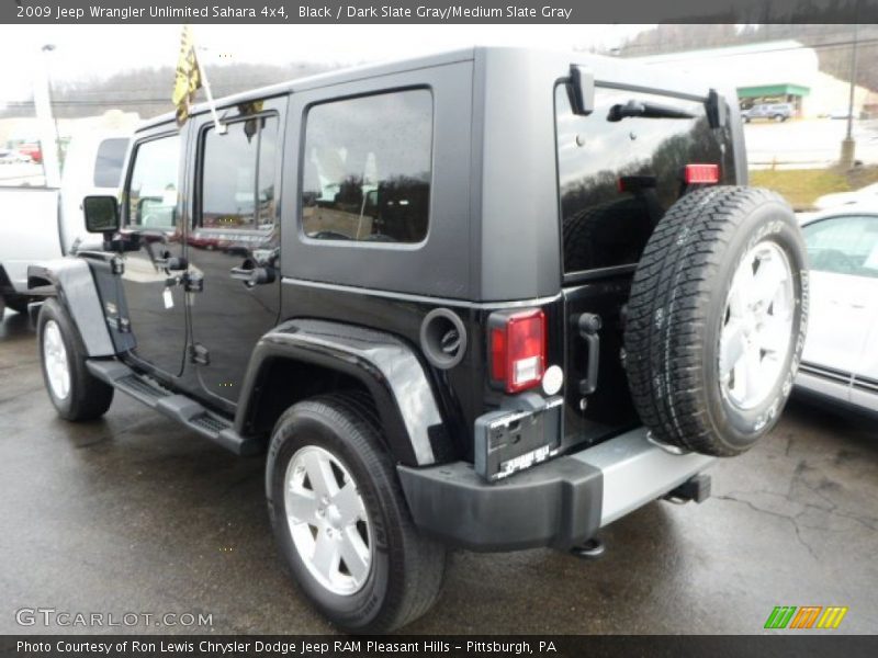 Black / Dark Slate Gray/Medium Slate Gray 2009 Jeep Wrangler Unlimited Sahara 4x4