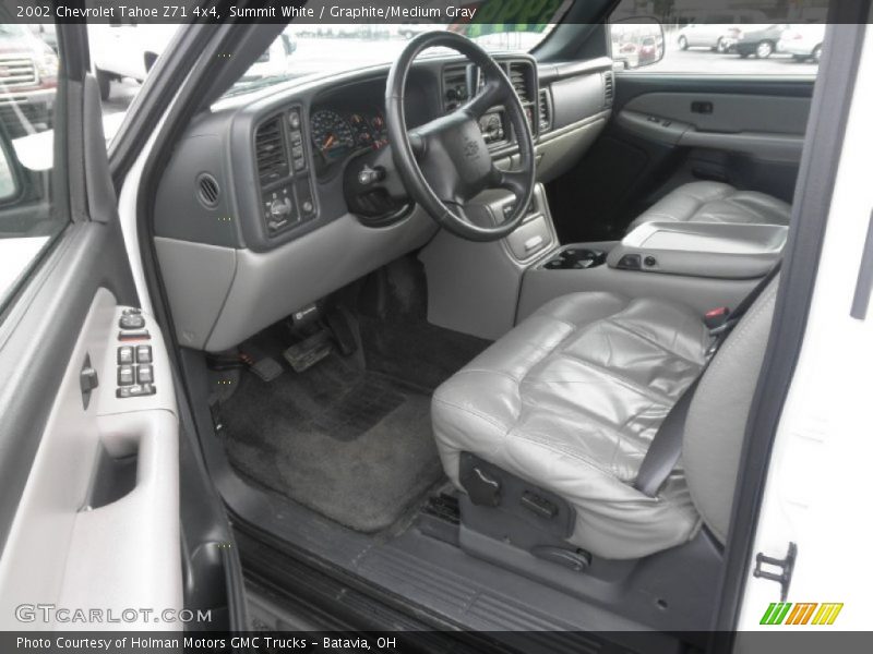 Summit White / Graphite/Medium Gray 2002 Chevrolet Tahoe Z71 4x4