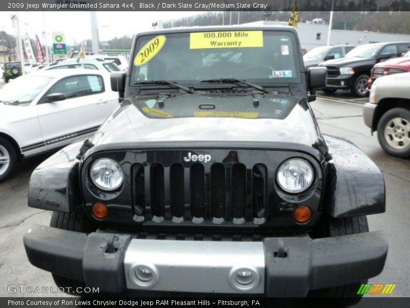 Black / Dark Slate Gray/Medium Slate Gray 2009 Jeep Wrangler Unlimited Sahara 4x4