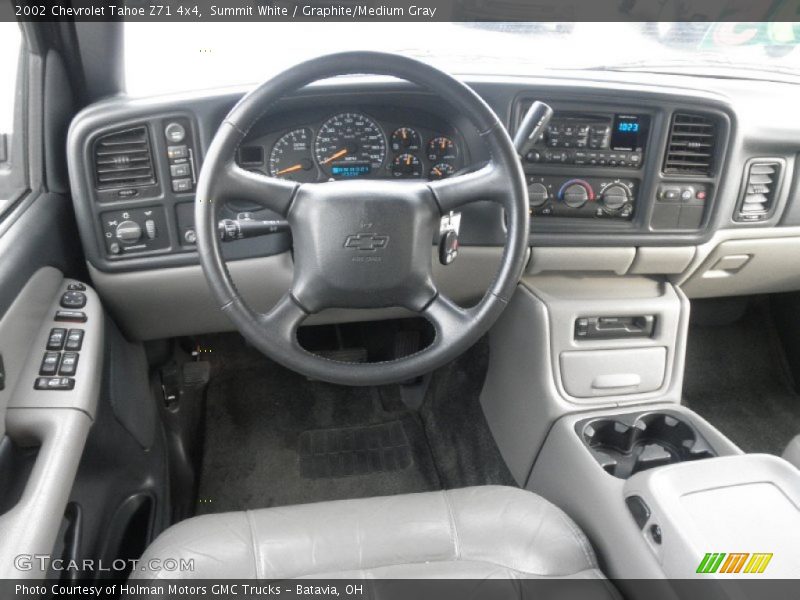 Summit White / Graphite/Medium Gray 2002 Chevrolet Tahoe Z71 4x4