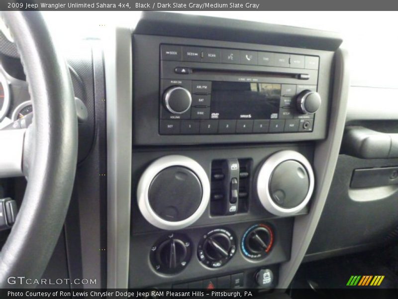 Black / Dark Slate Gray/Medium Slate Gray 2009 Jeep Wrangler Unlimited Sahara 4x4