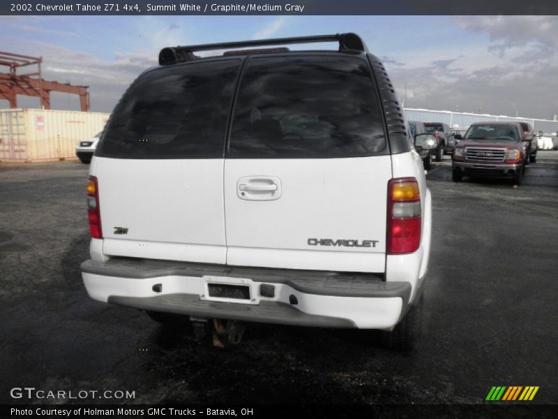 Summit White / Graphite/Medium Gray 2002 Chevrolet Tahoe Z71 4x4