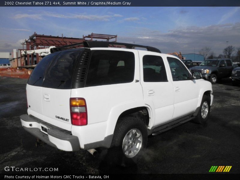 Summit White / Graphite/Medium Gray 2002 Chevrolet Tahoe Z71 4x4