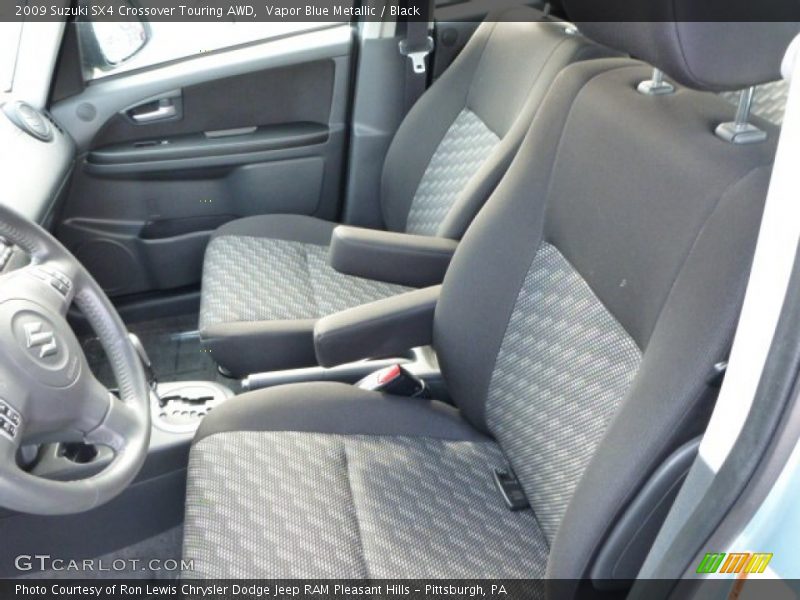Vapor Blue Metallic / Black 2009 Suzuki SX4 Crossover Touring AWD