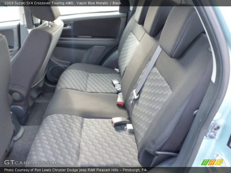 Vapor Blue Metallic / Black 2009 Suzuki SX4 Crossover Touring AWD