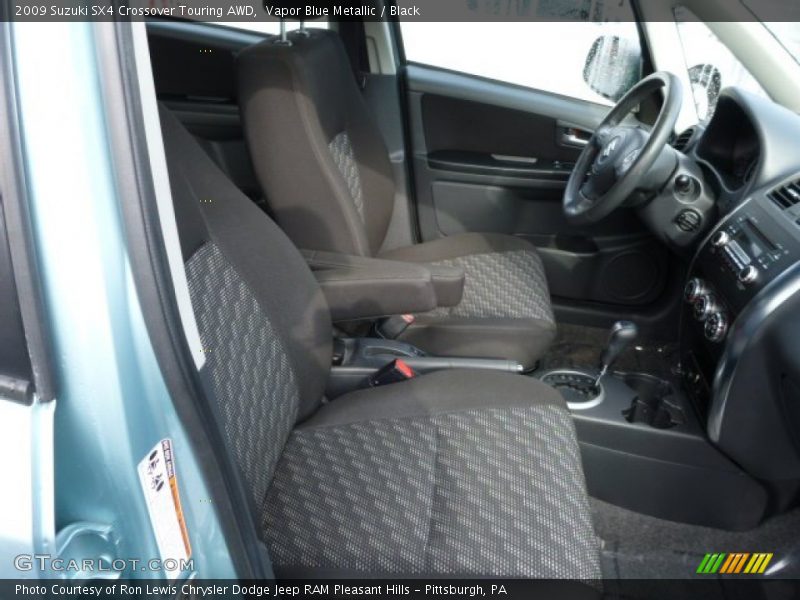 Vapor Blue Metallic / Black 2009 Suzuki SX4 Crossover Touring AWD