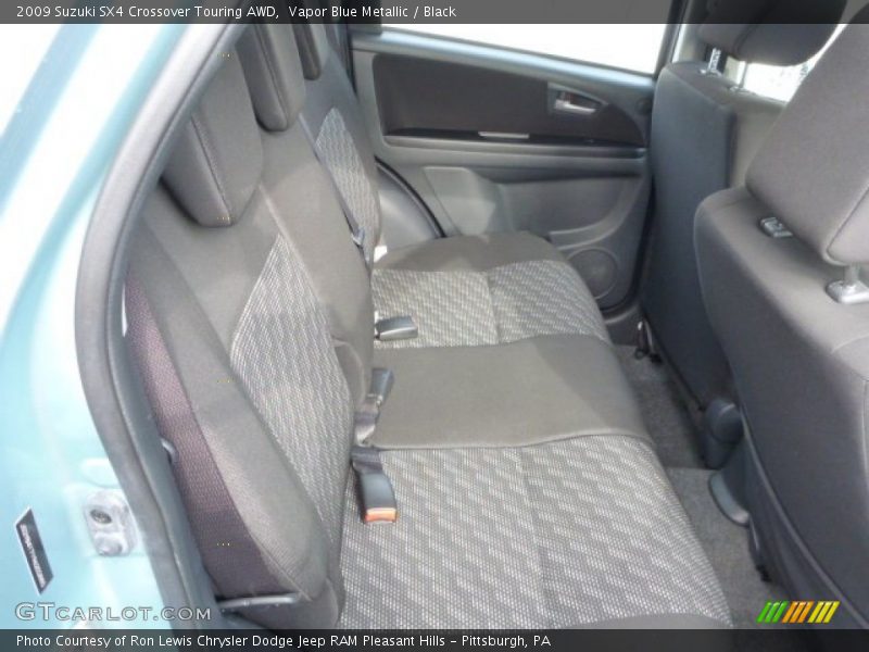 Vapor Blue Metallic / Black 2009 Suzuki SX4 Crossover Touring AWD