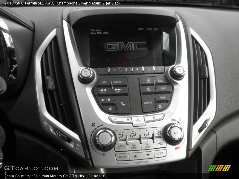 Champagne Silver Metallic / Jet Black 2013 GMC Terrain SLE AWD
