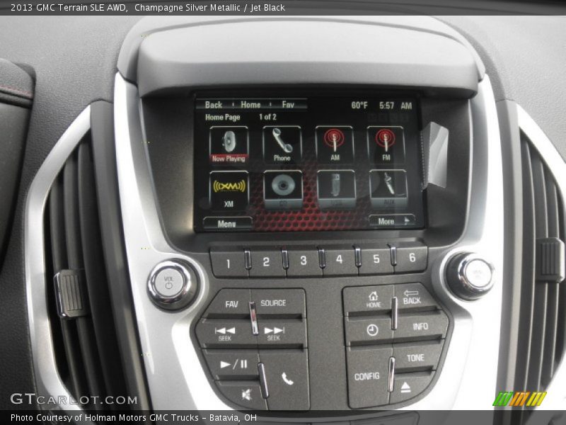 Champagne Silver Metallic / Jet Black 2013 GMC Terrain SLE AWD