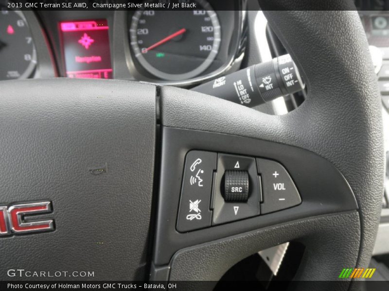 Champagne Silver Metallic / Jet Black 2013 GMC Terrain SLE AWD