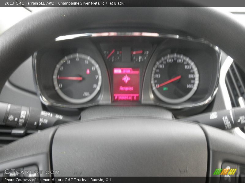 Champagne Silver Metallic / Jet Black 2013 GMC Terrain SLE AWD