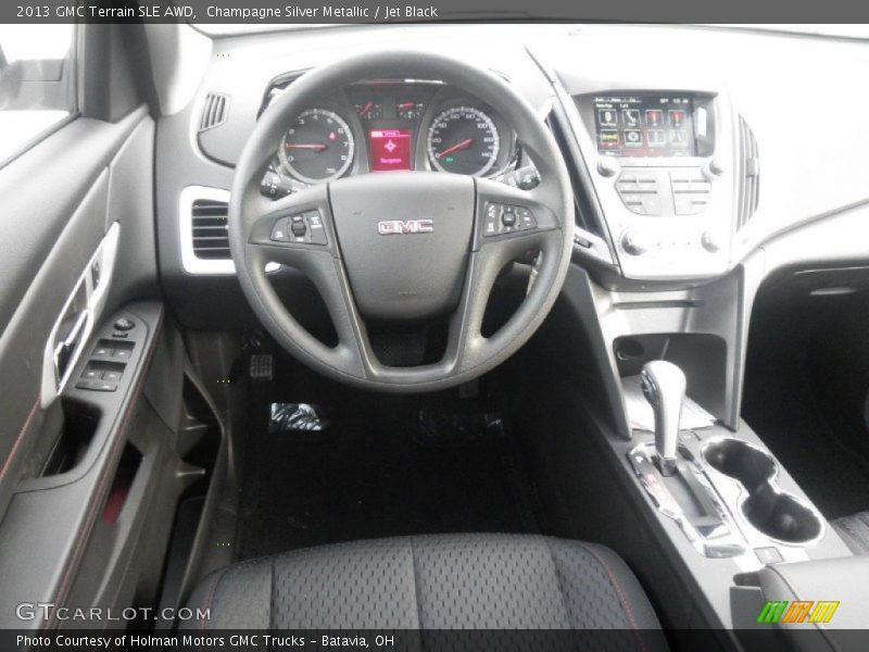 Champagne Silver Metallic / Jet Black 2013 GMC Terrain SLE AWD