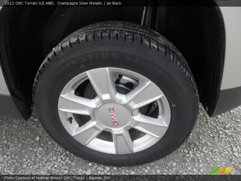 Champagne Silver Metallic / Jet Black 2013 GMC Terrain SLE AWD