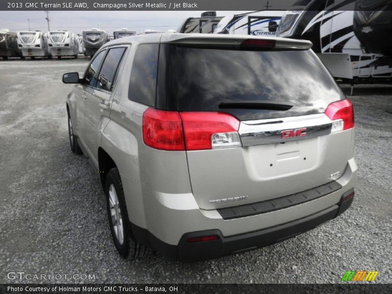 Champagne Silver Metallic / Jet Black 2013 GMC Terrain SLE AWD