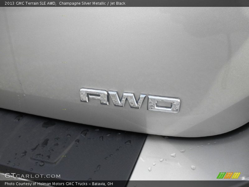 Champagne Silver Metallic / Jet Black 2013 GMC Terrain SLE AWD