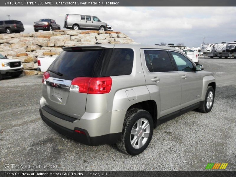 Champagne Silver Metallic / Jet Black 2013 GMC Terrain SLE AWD