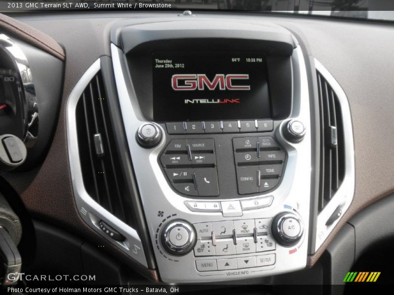 Summit White / Brownstone 2013 GMC Terrain SLT AWD