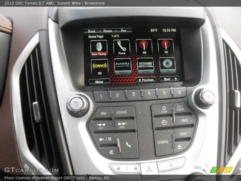 Summit White / Brownstone 2013 GMC Terrain SLT AWD