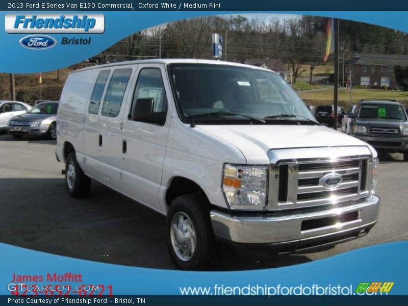 Oxford White / Medium Flint 2013 Ford E Series Van E150 Commercial