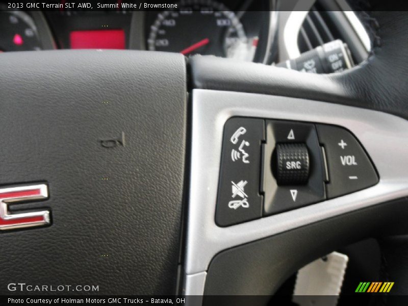 Summit White / Brownstone 2013 GMC Terrain SLT AWD