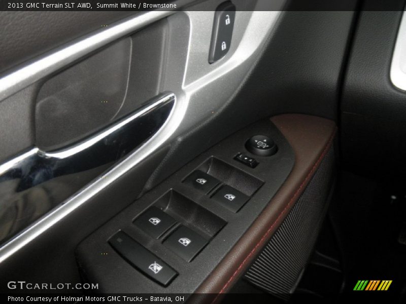 Summit White / Brownstone 2013 GMC Terrain SLT AWD